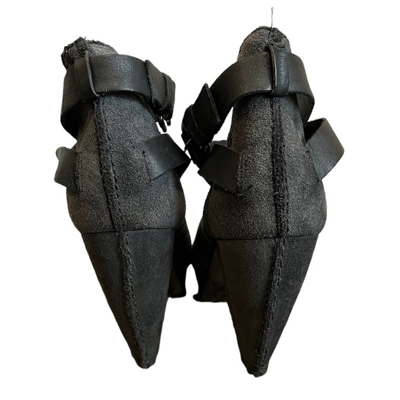 All Saints peep toe leather booties - Picture 5 of 6